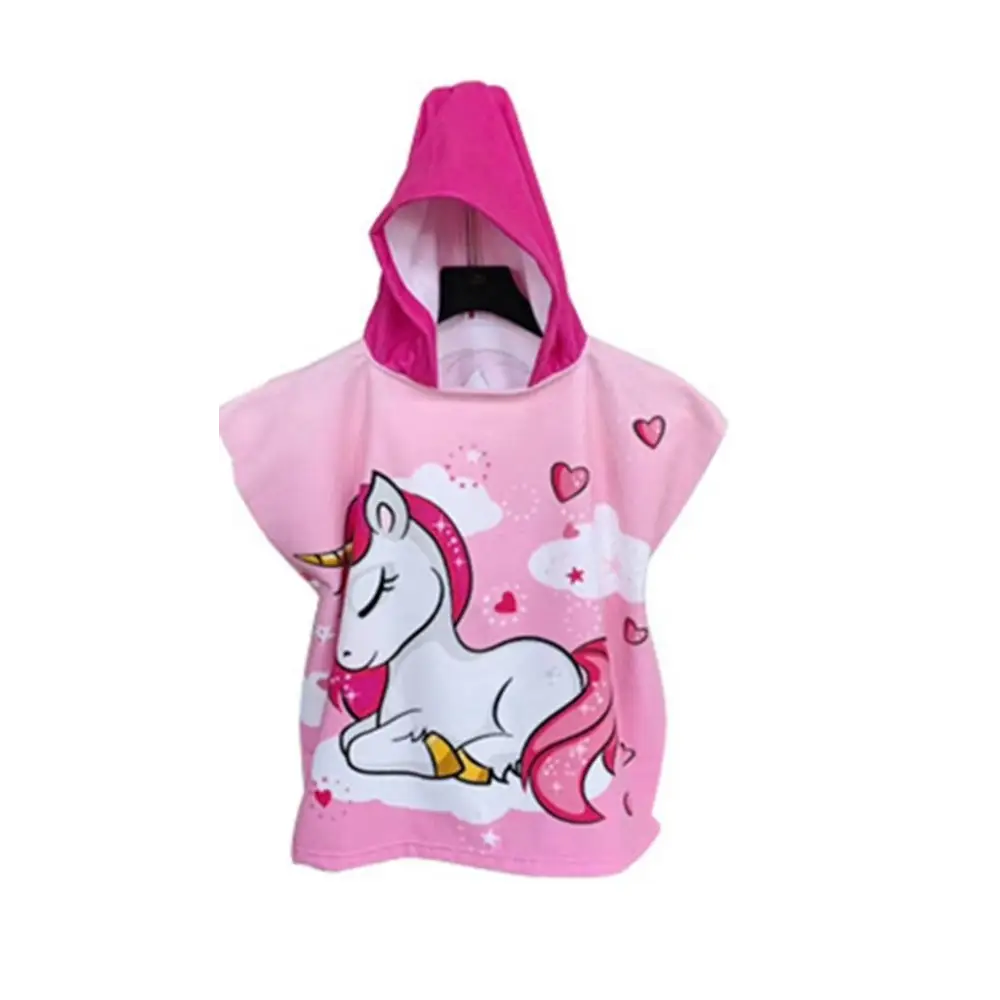 Poncho de bain pour petite fille