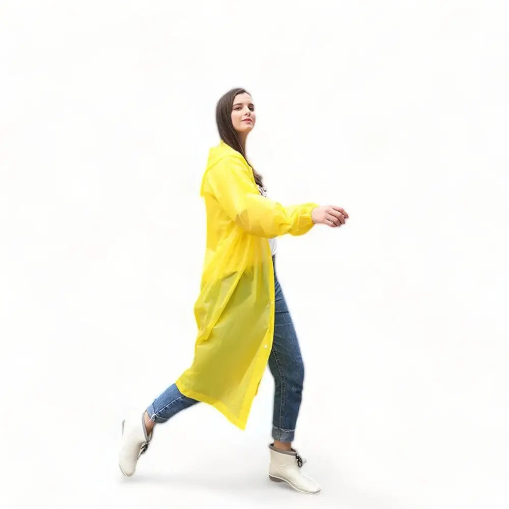 Poncho de pluie avec manches femme