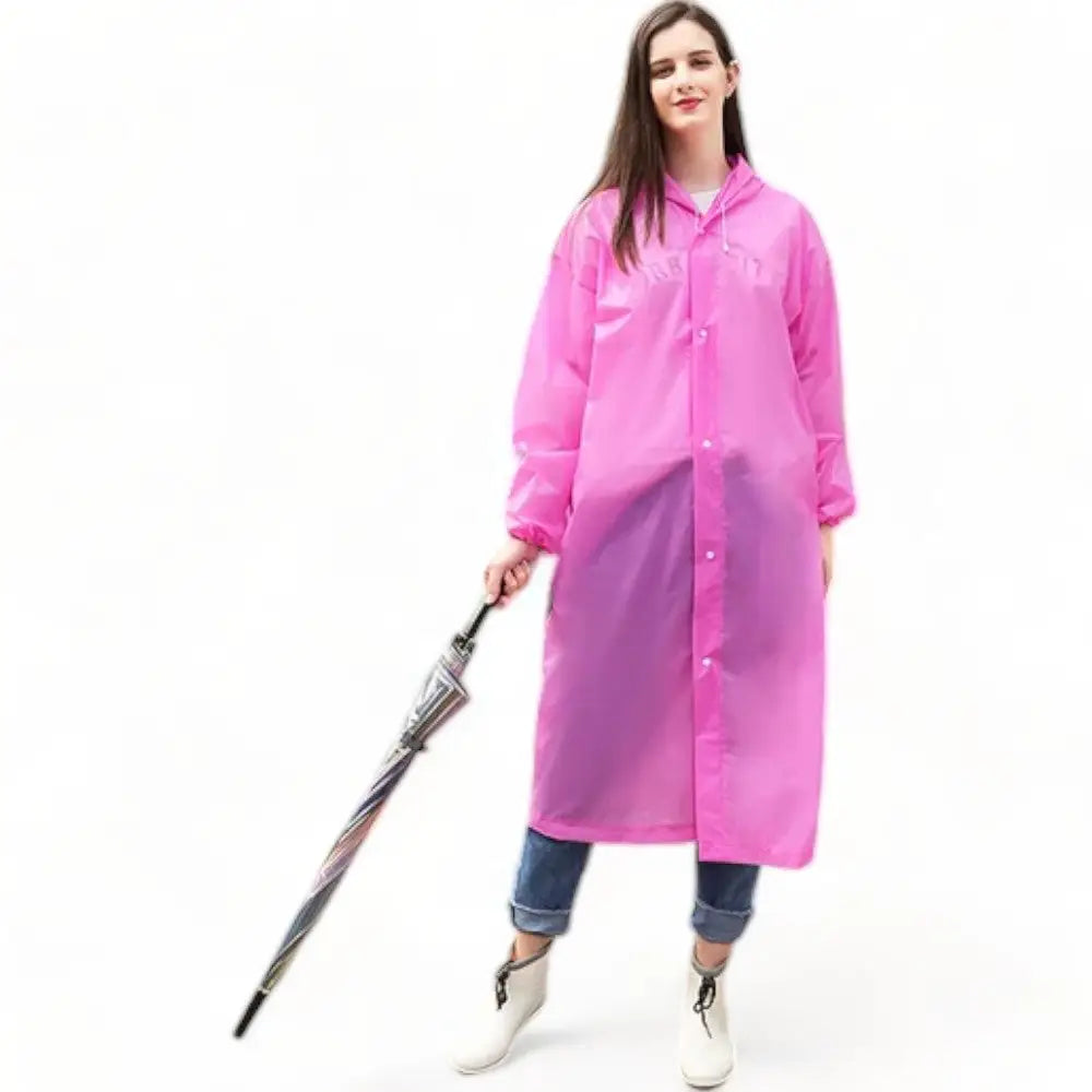 Poncho de pluie avec manches femme