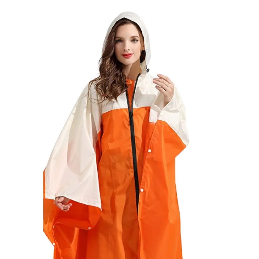 Poncho de pluie femme couleur