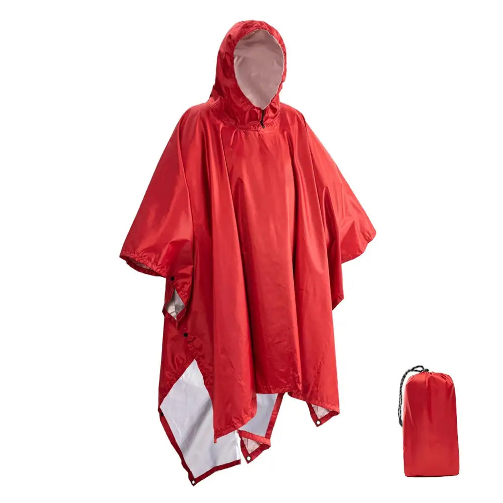 Poncho de pluie homme à capuche