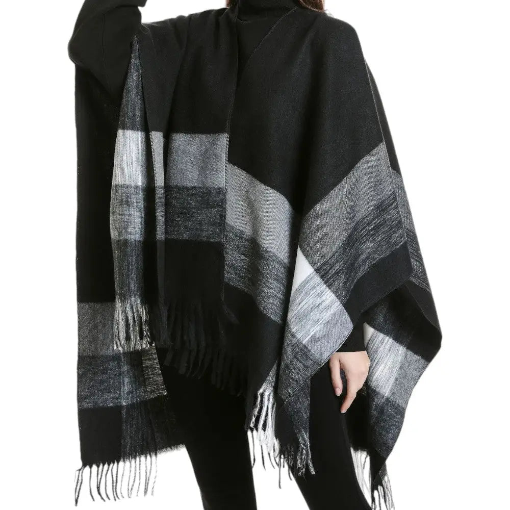 Poncho en laine homme