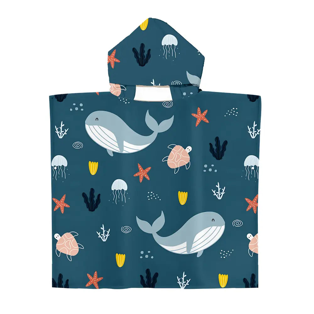 Poncho enfant animal