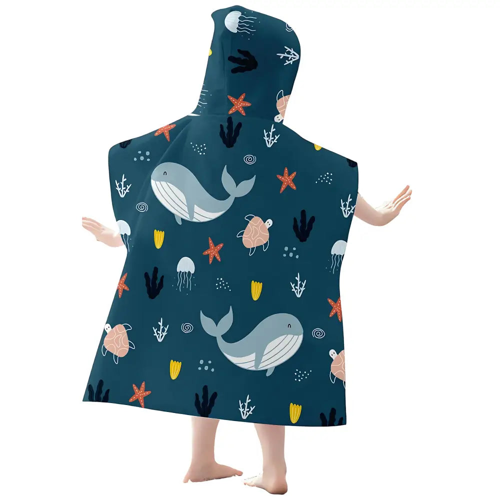 Poncho enfant animal