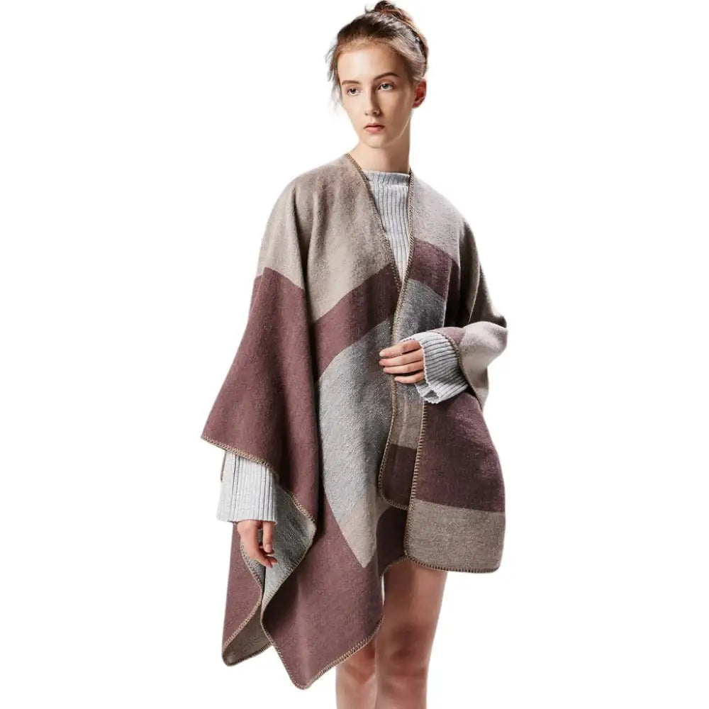 Poncho fantaisie femme