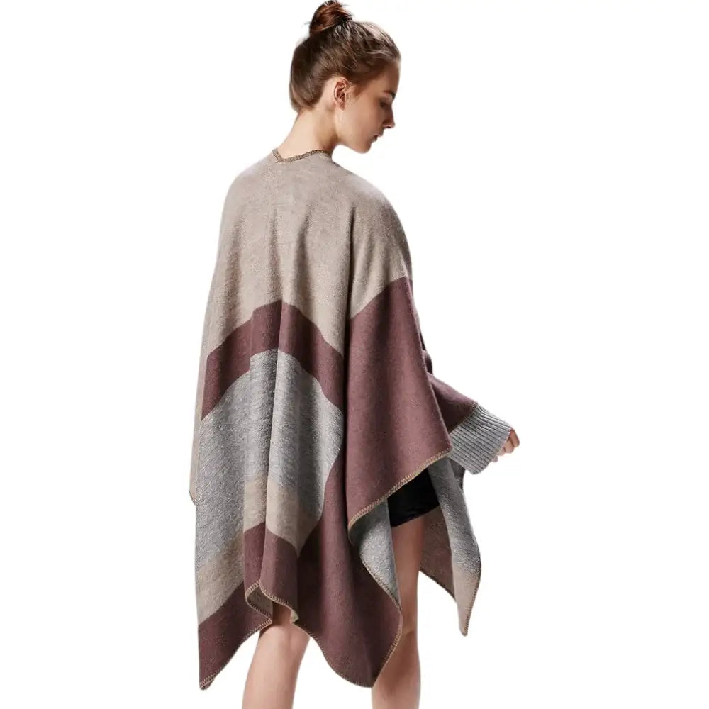 Poncho fantaisie femme