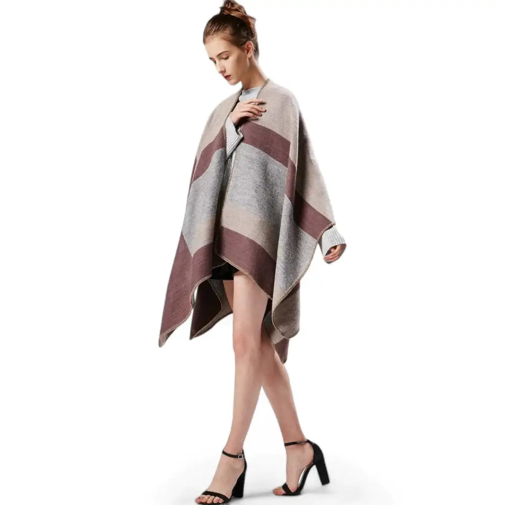 Poncho fantaisie femme