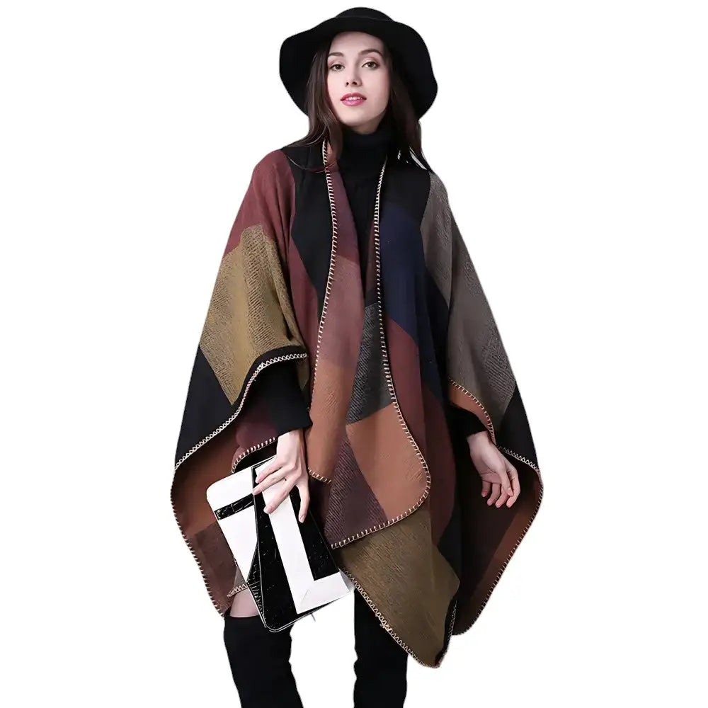 Poncho foulard châle femme