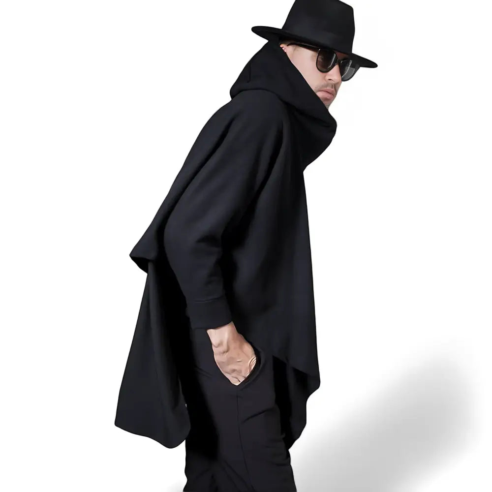 Poncho homme avec capuche