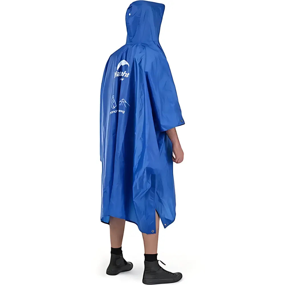 Poncho homme capuche