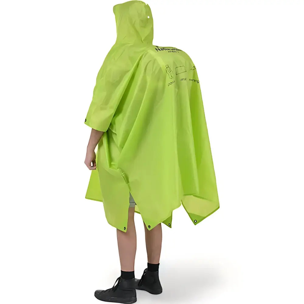 Poncho homme capuche