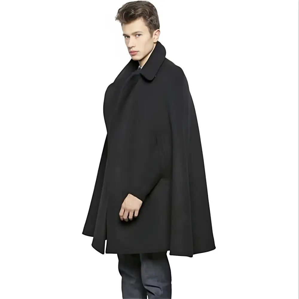 Poncho homme en laine