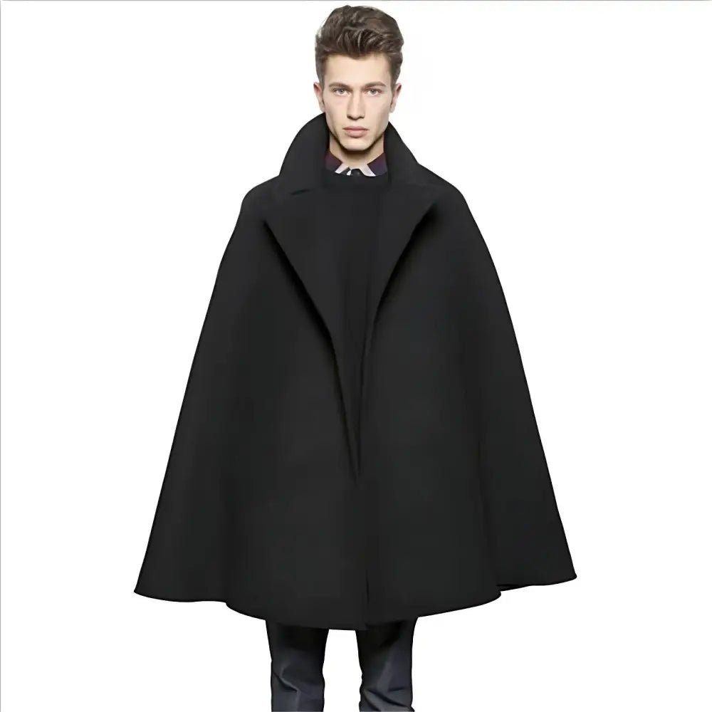 Poncho homme en laine