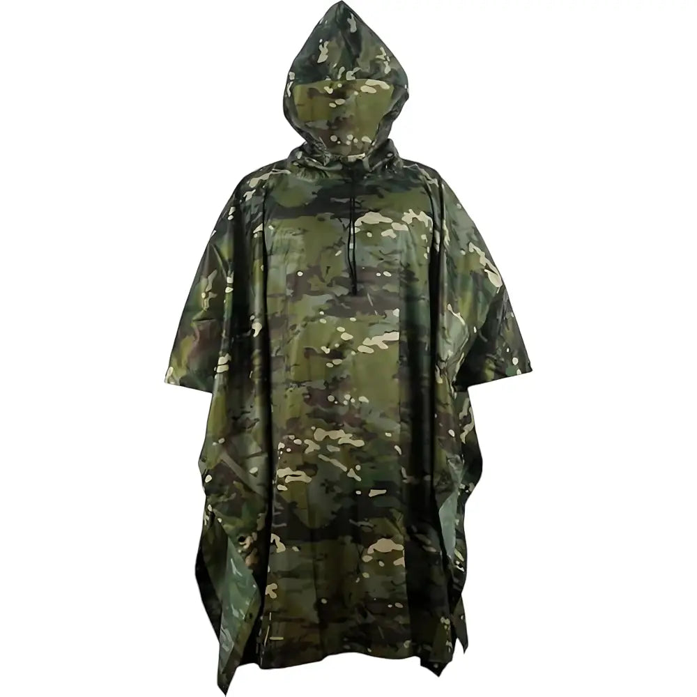 Poncho homme imperméable à capuche
