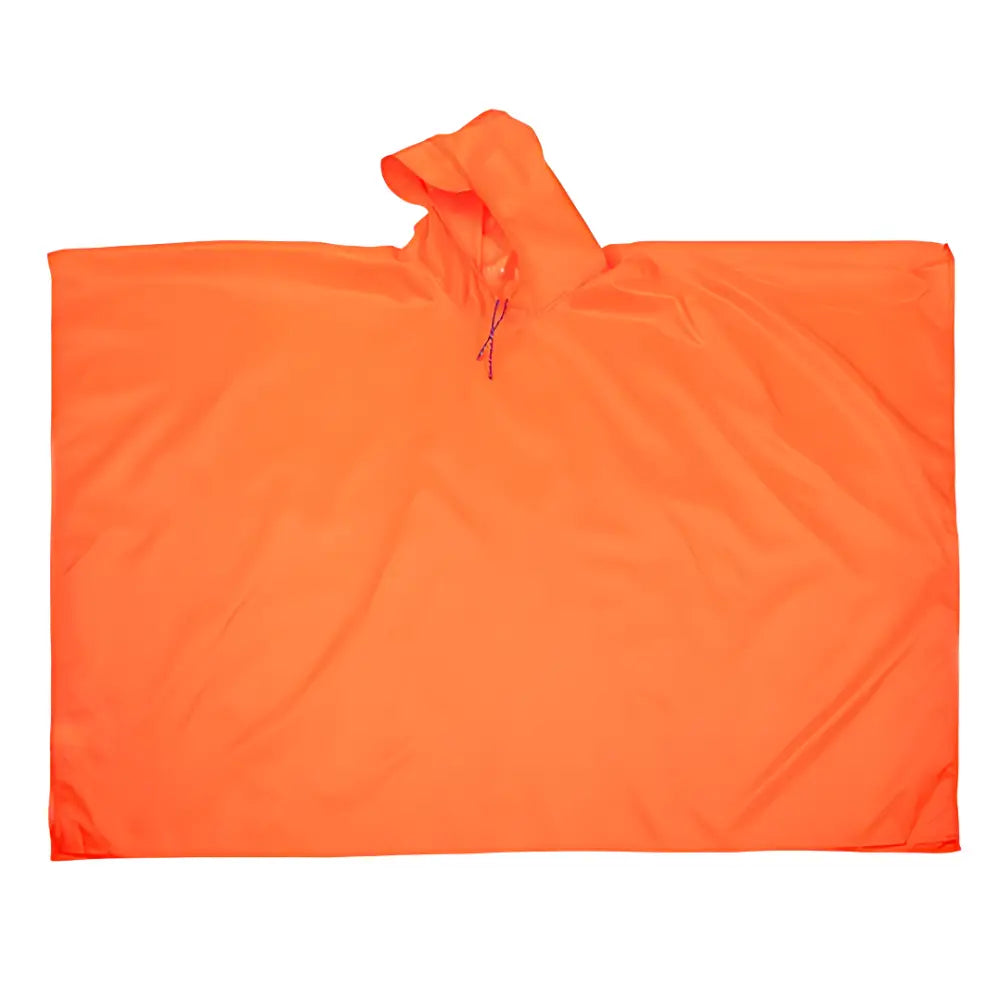 Poncho homme orange