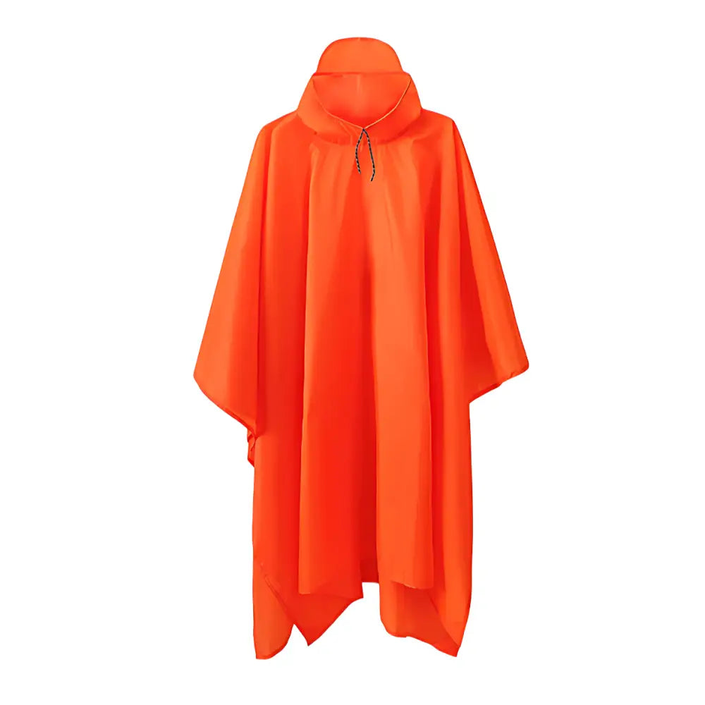 Poncho homme orange