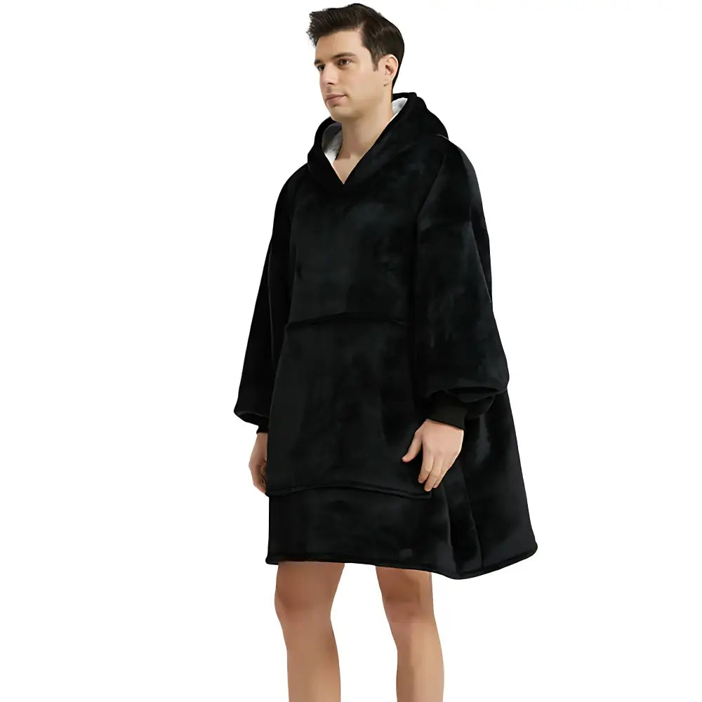 Poncho homme polaire