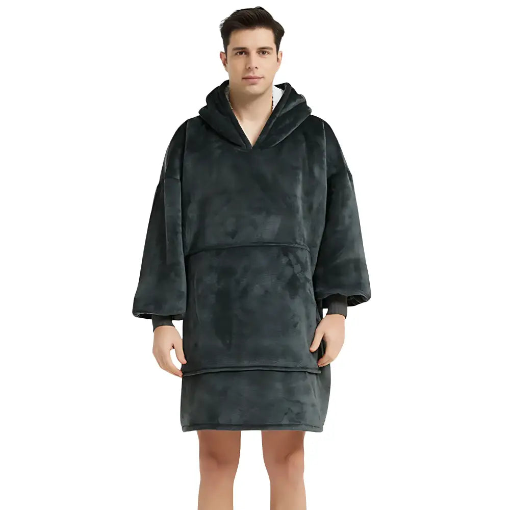 Poncho homme polaire