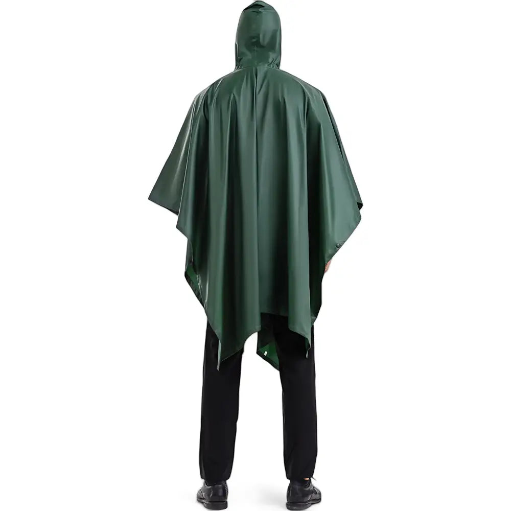Poncho hommes capuche