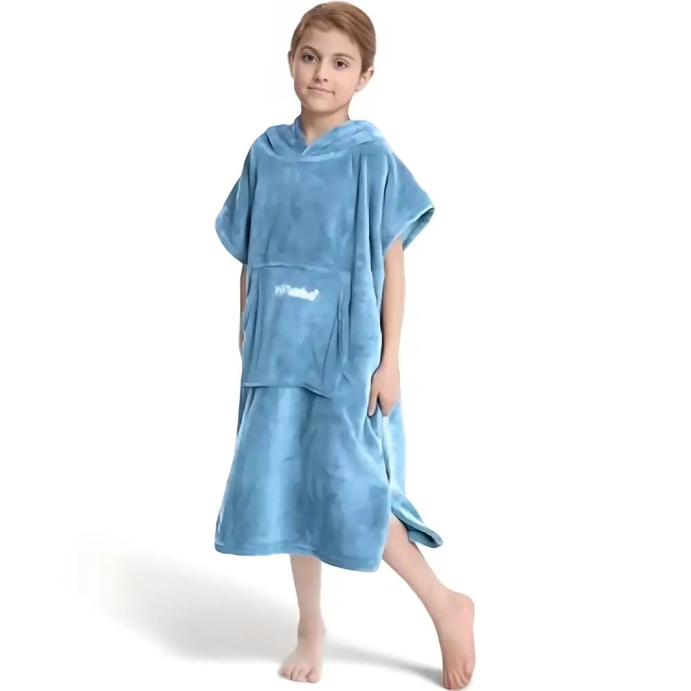 Poncho long plage enfant
