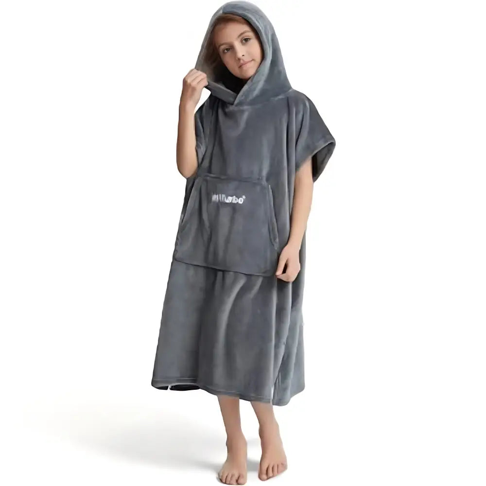 Poncho long plage enfant