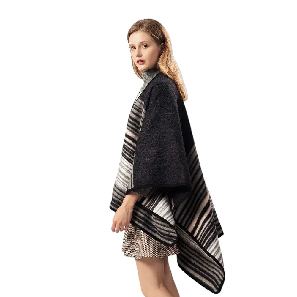 Poncho luxe femme