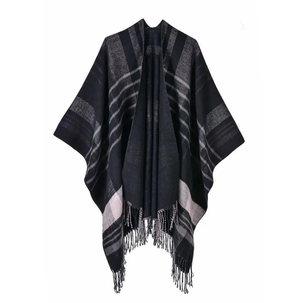 Poncho mexicain femme