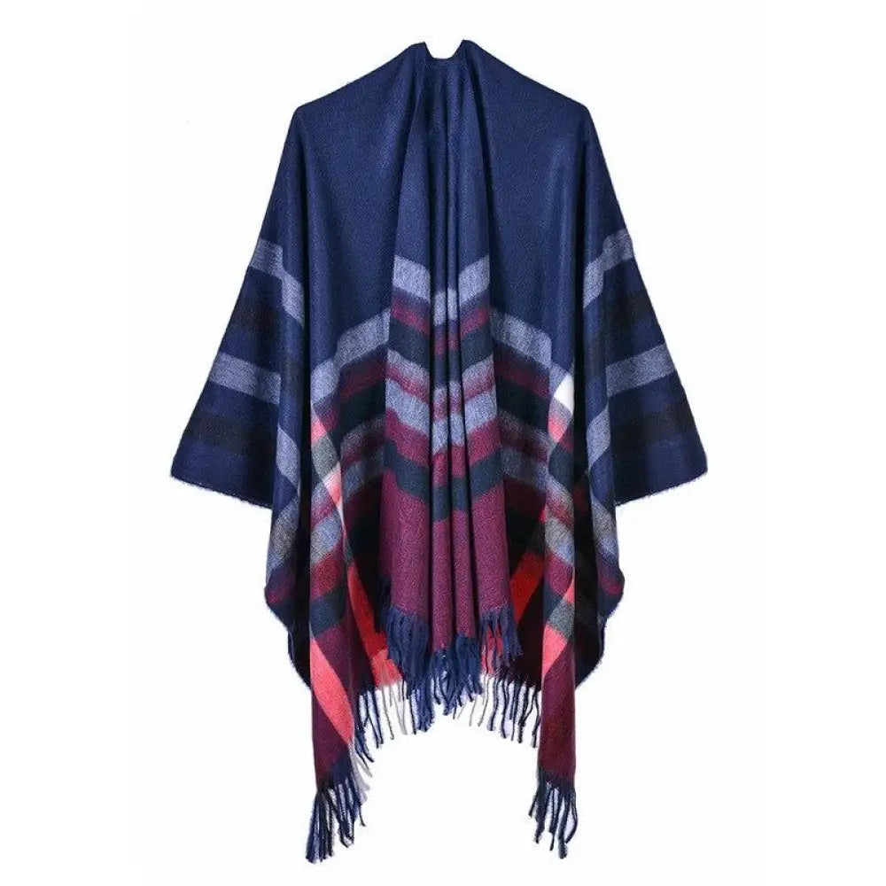 Poncho mexicain femme