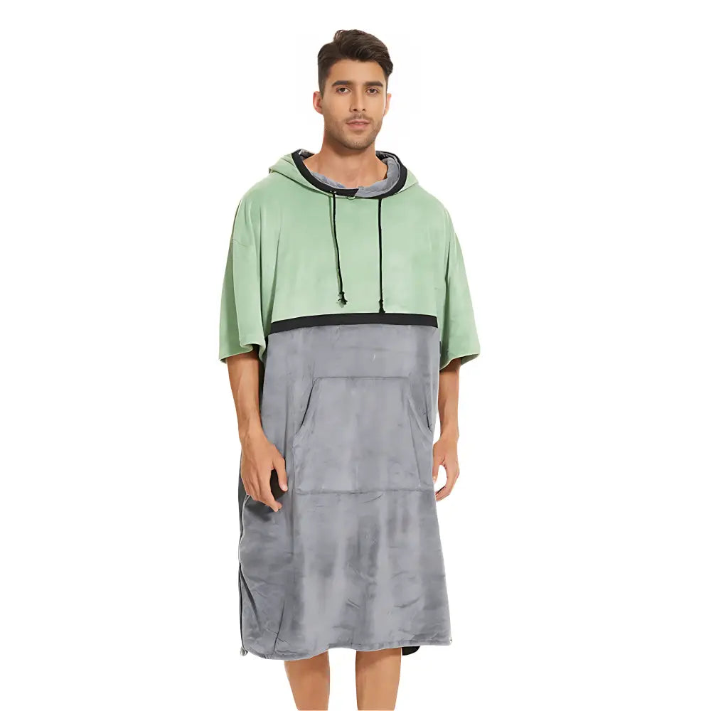 Poncho peignoir homme