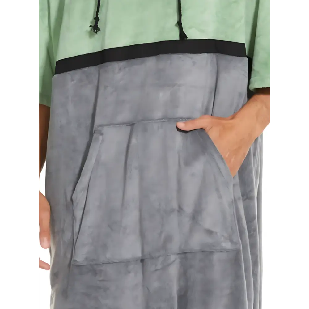 Poncho peignoir homme