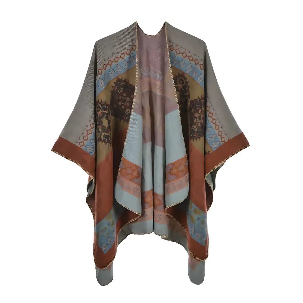 Poncho Polaire D’Intérieur Femme