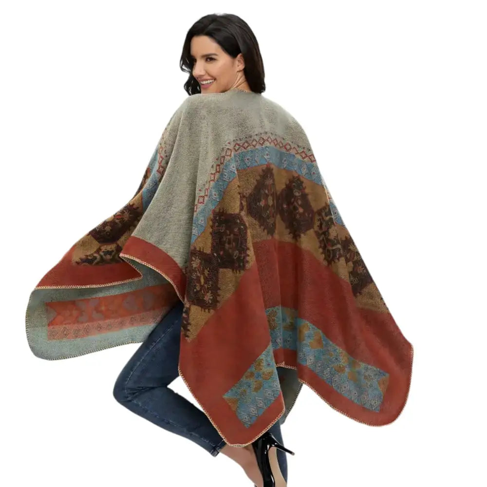 Poncho Polaire D’Intérieur Femme