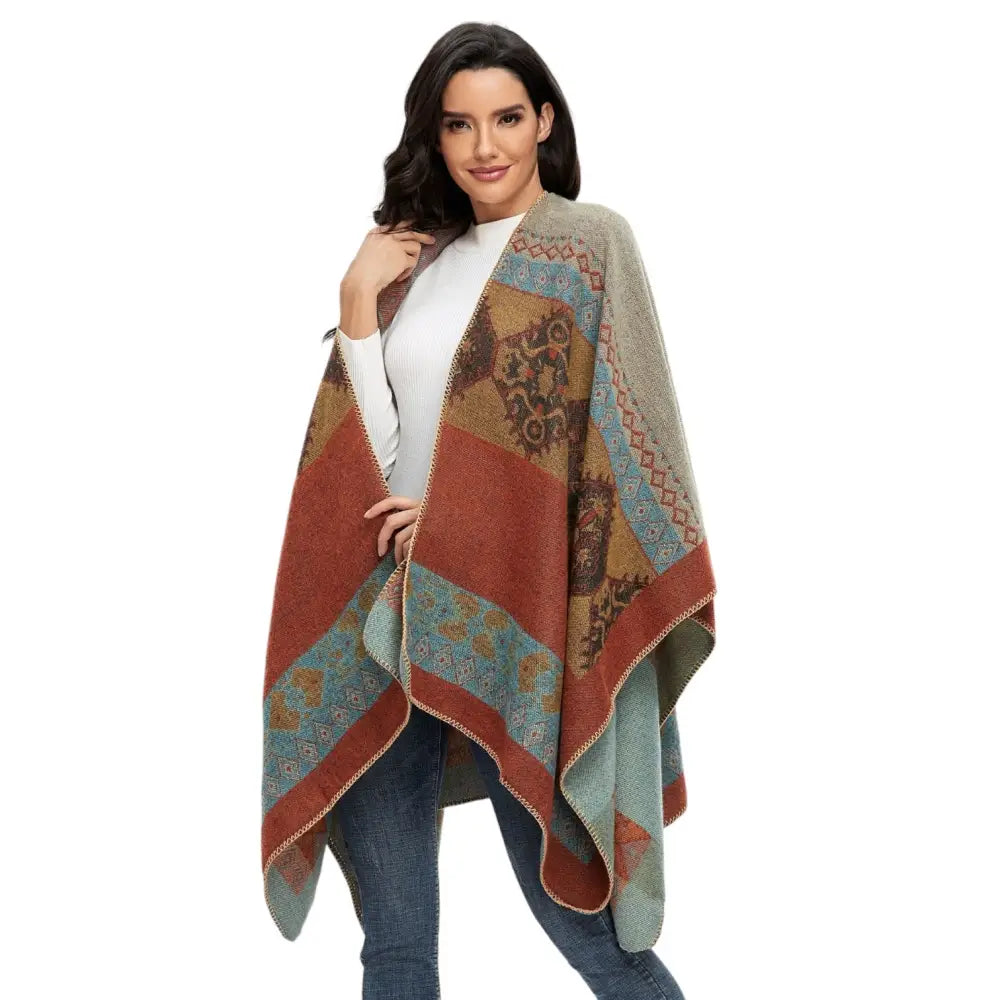 Poncho Polaire D’Intérieur Femme