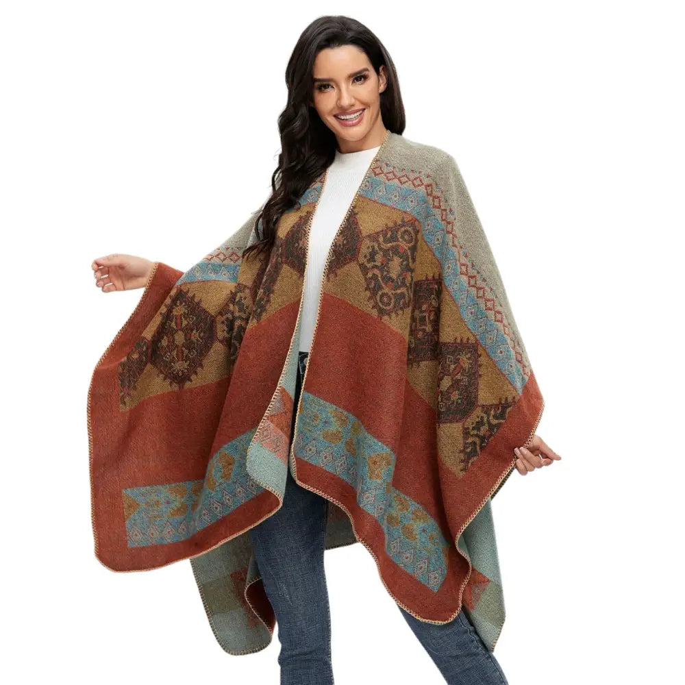 Poncho Polaire D’Intérieur Femme