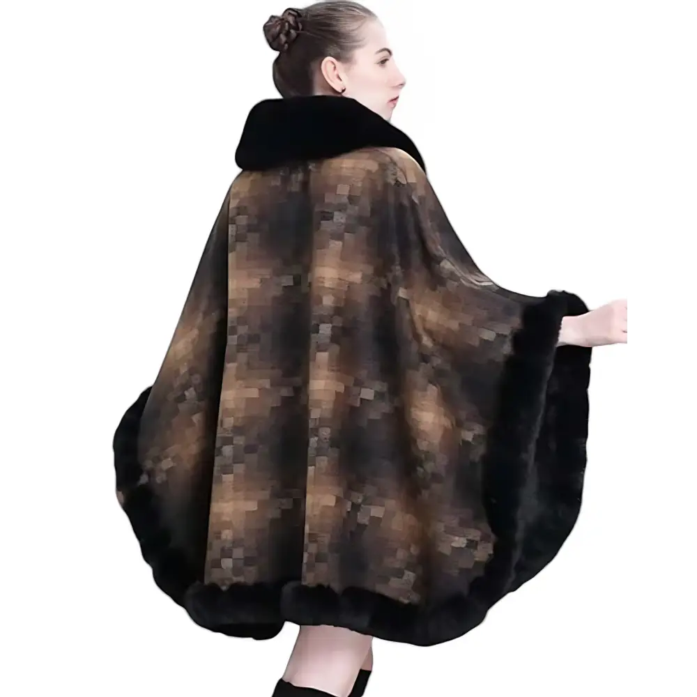 Poncho polaire femme