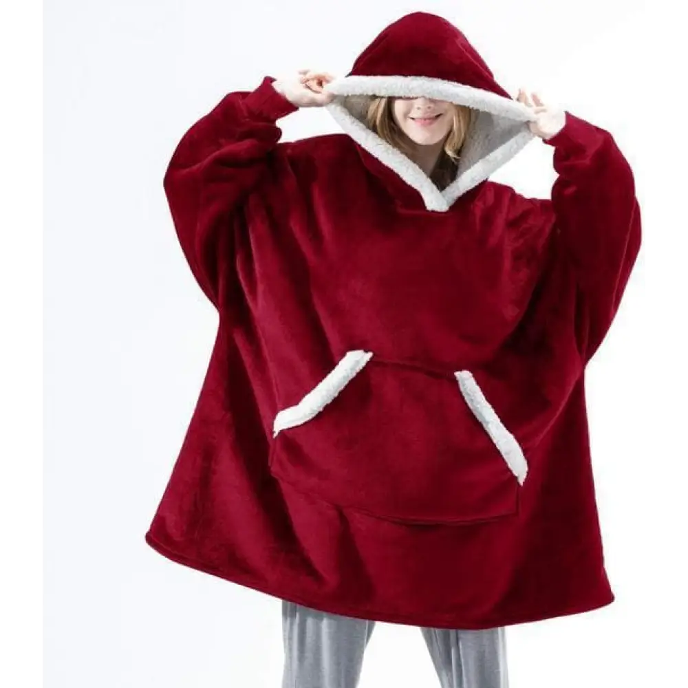 Poncho polaire femme