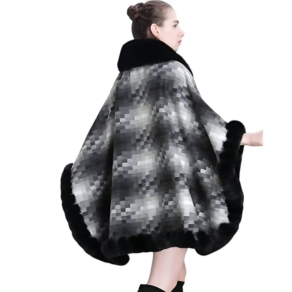 Poncho polaire femme