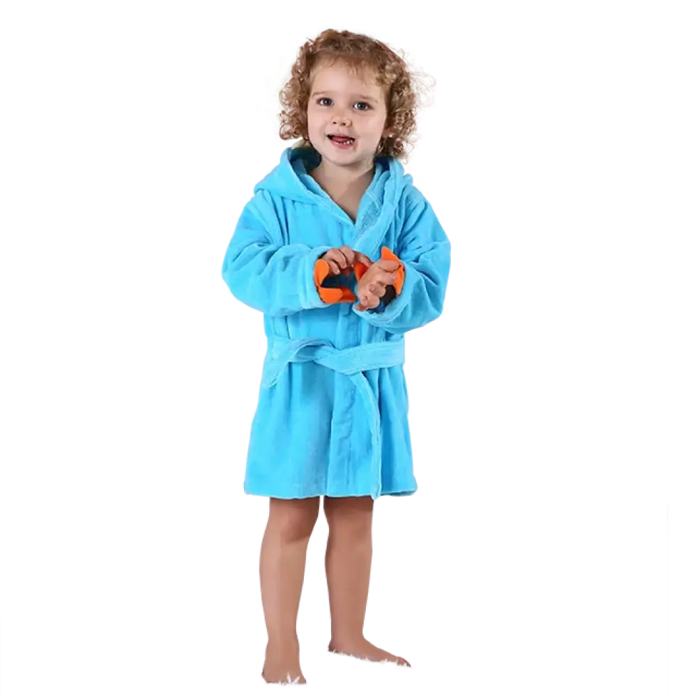 Poncho pour enfants bleu