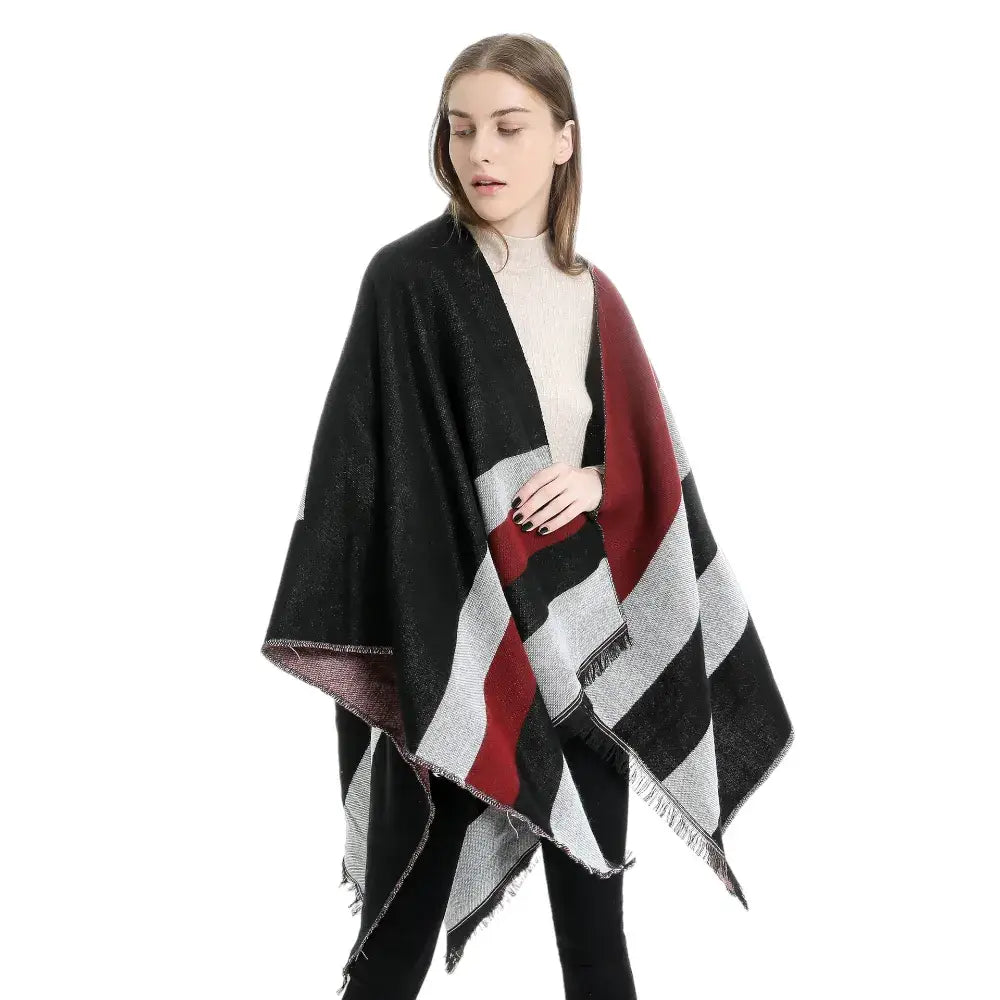 Poncho Pour Femme Hiver Chaud