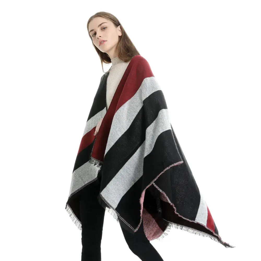 Poncho Pour Femme Hiver Chaud