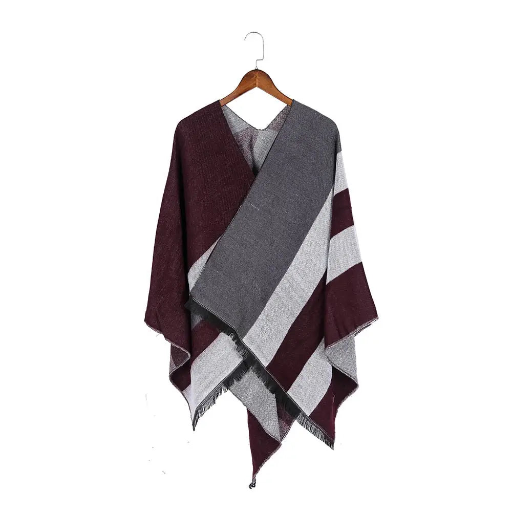 Poncho Pour Femme Hiver Chaud