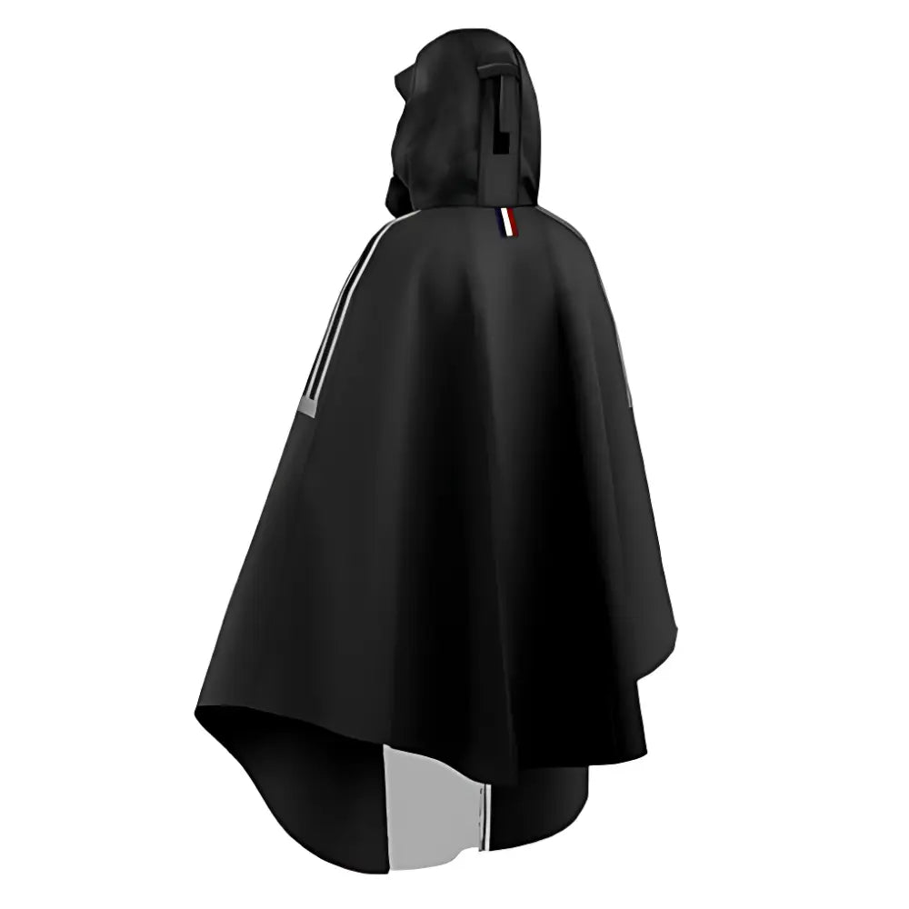 Poncho pour homme capuche noir