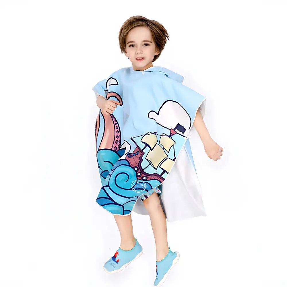 Poncho sortie de bain garçon