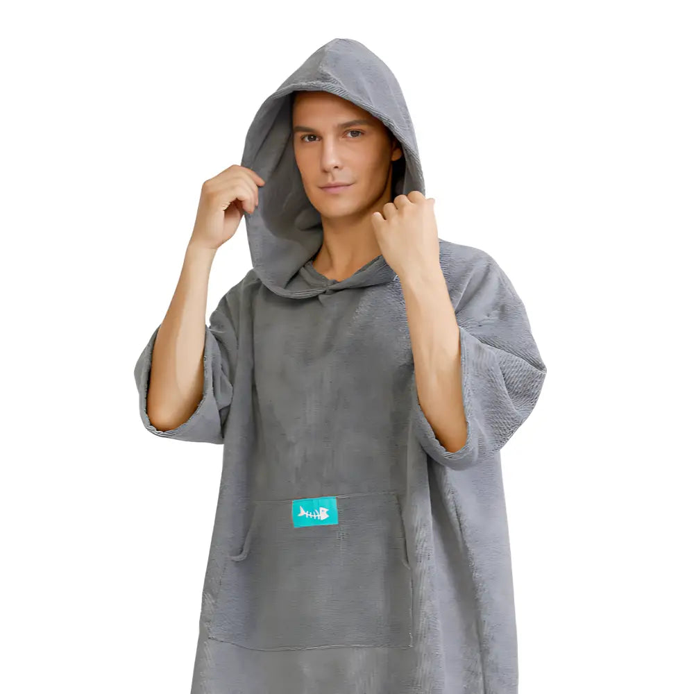 Poncho sortie de bain homme