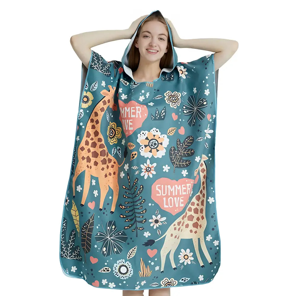 Poncho surf femme