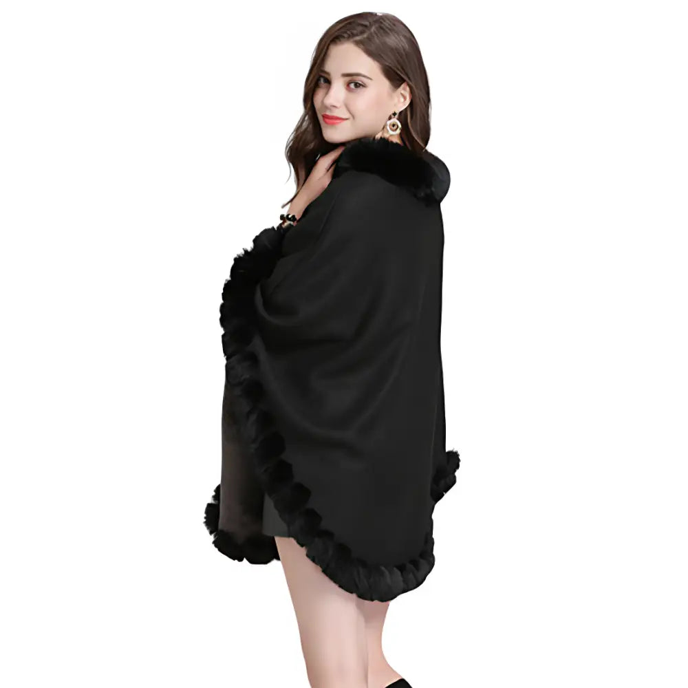 Pull poncho femme