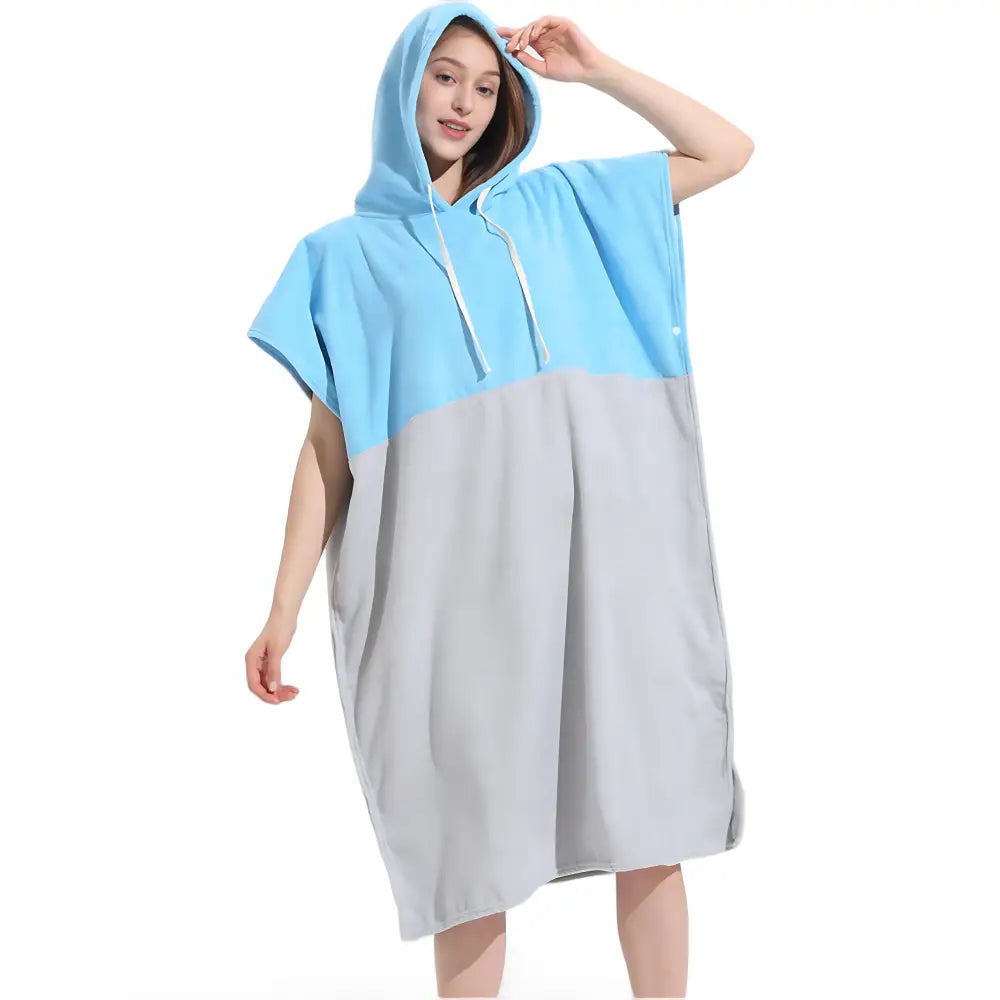 Serviette de bain poncho adulte