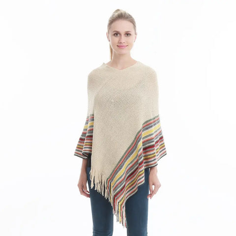 Beau poncho femme tendance et chic pas cher