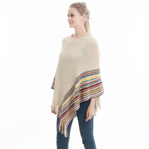 Beau poncho femme tendance et chic pas cher