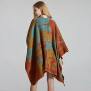 Cape Orange Turquoise Femme